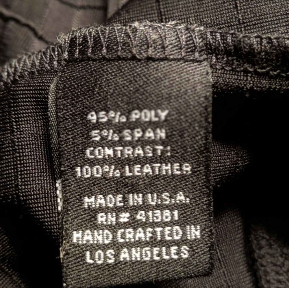 SALVAGE Little Black Dress With Leather Straps - Picture 6 of 8